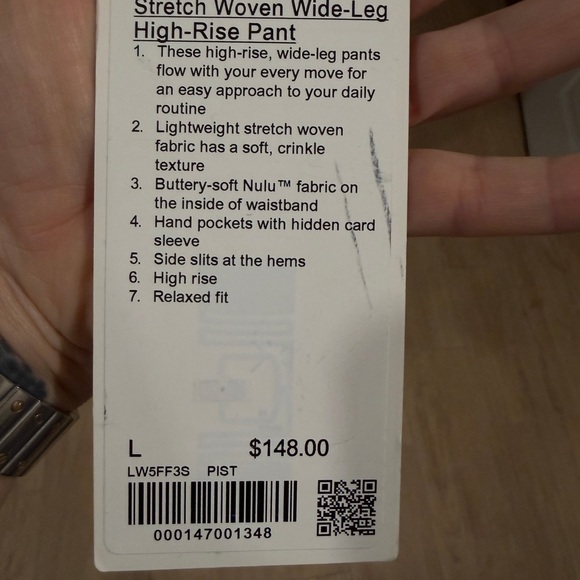 Lululemon neon Green Jogger wide leg pants - Picture 6 of 8